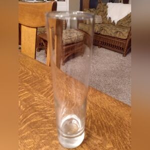 Small Elegant Clear Glass Bud Vase